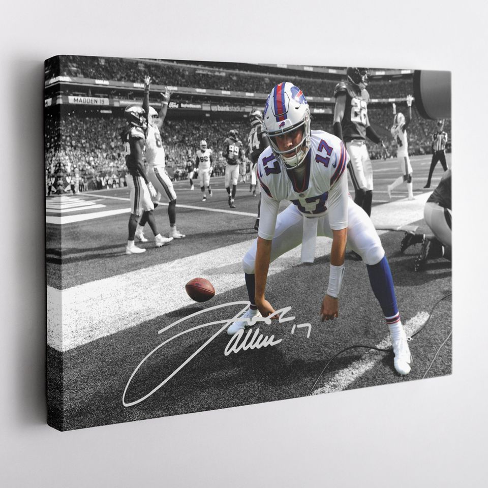 Josh Allen Autographed Poster