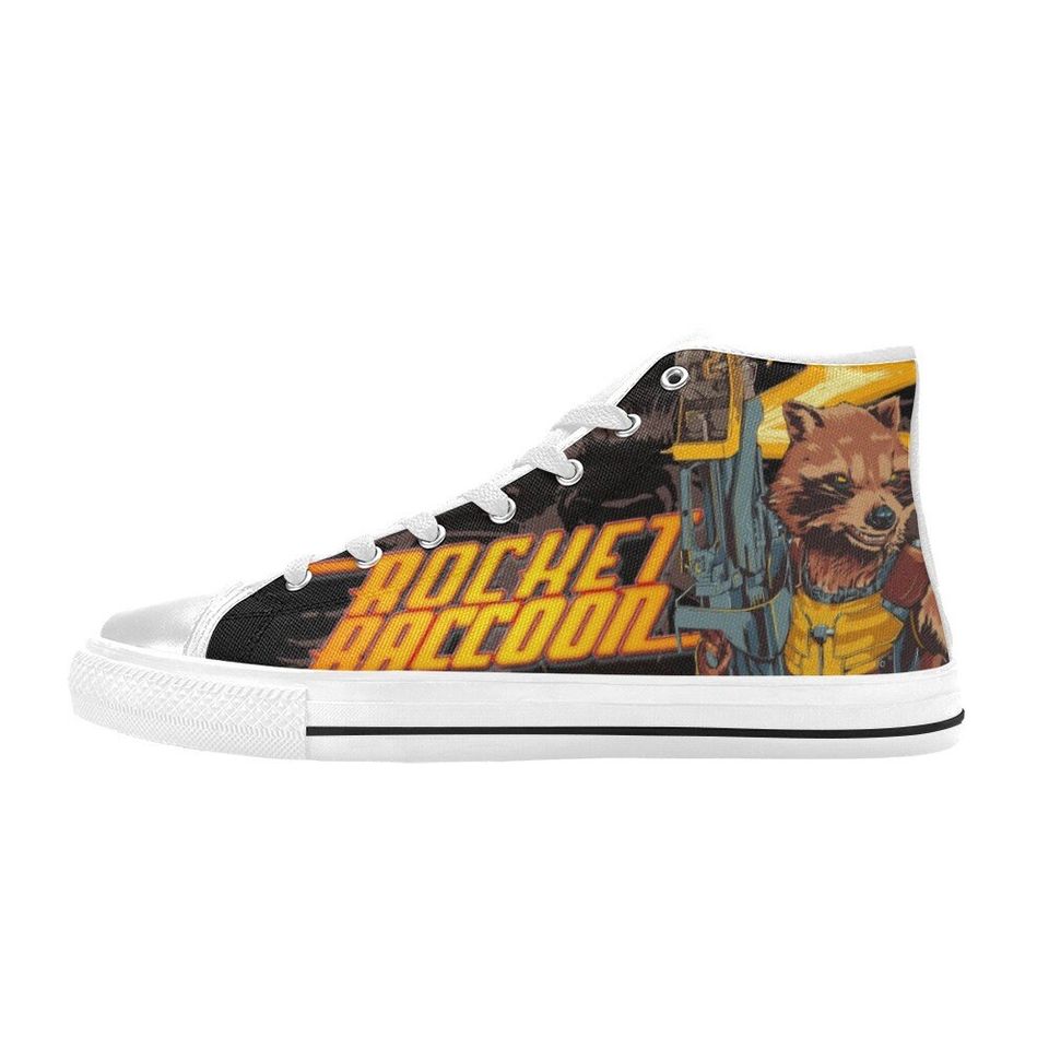 Rocket & Groot Disney Men's High Top Sneakers