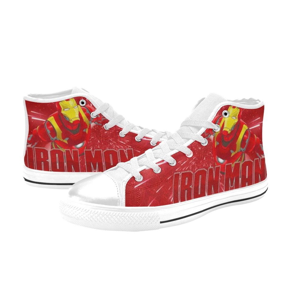 Iron Man High Top Sneakers, Iron Man High Top Sneakers For Men Women