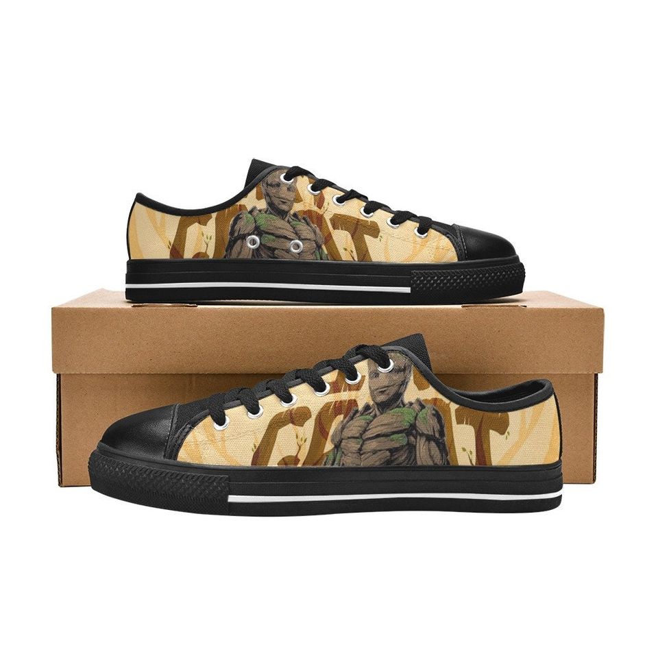 Groot Low Top Sneakers, Groot Hero Low Top Shoes