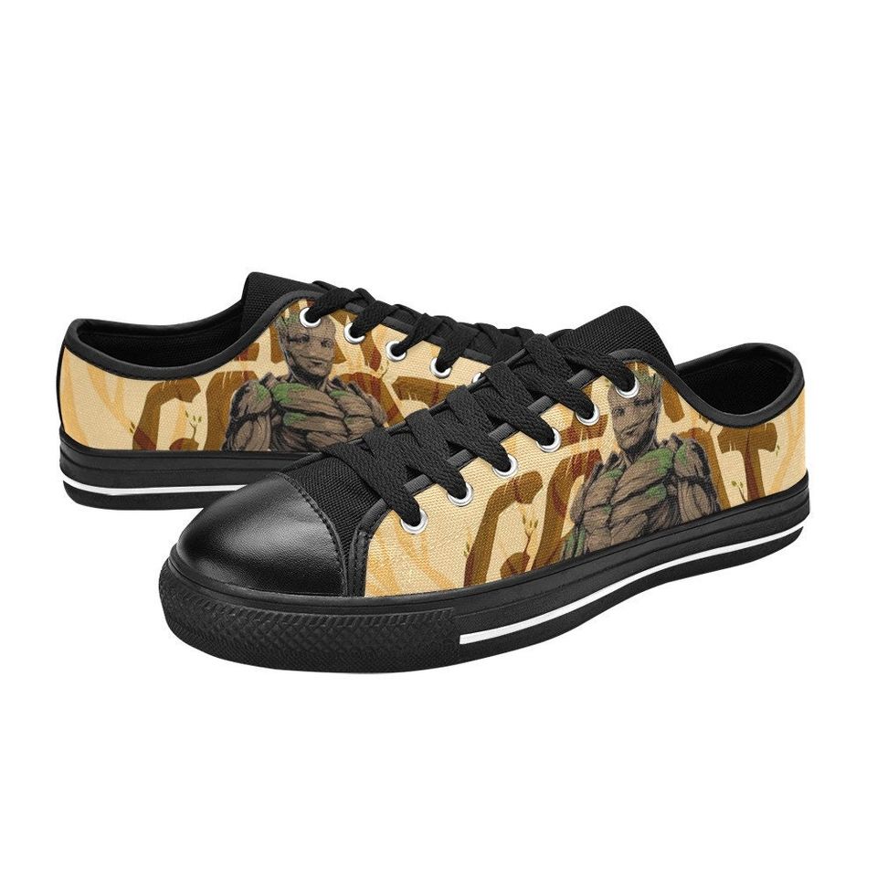 Groot Low Top Sneakers, Groot Hero Low Top Shoes