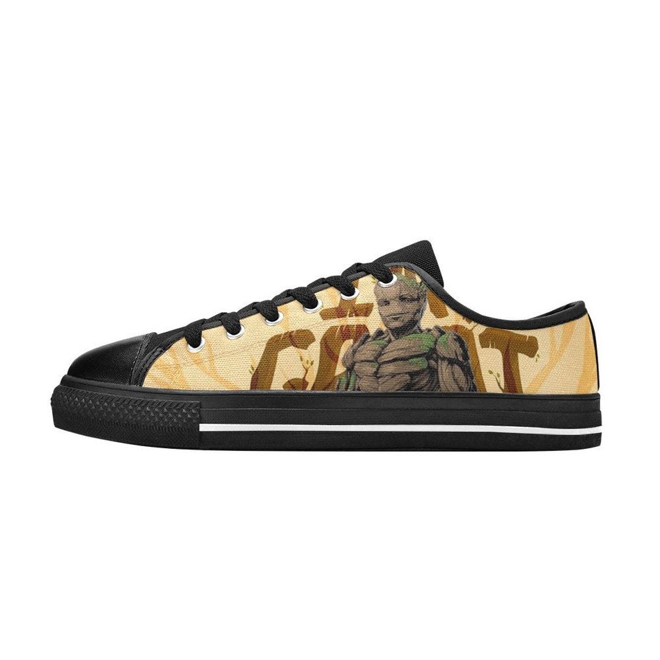 Groot Low Top Sneakers, Groot Hero Low Top Shoes