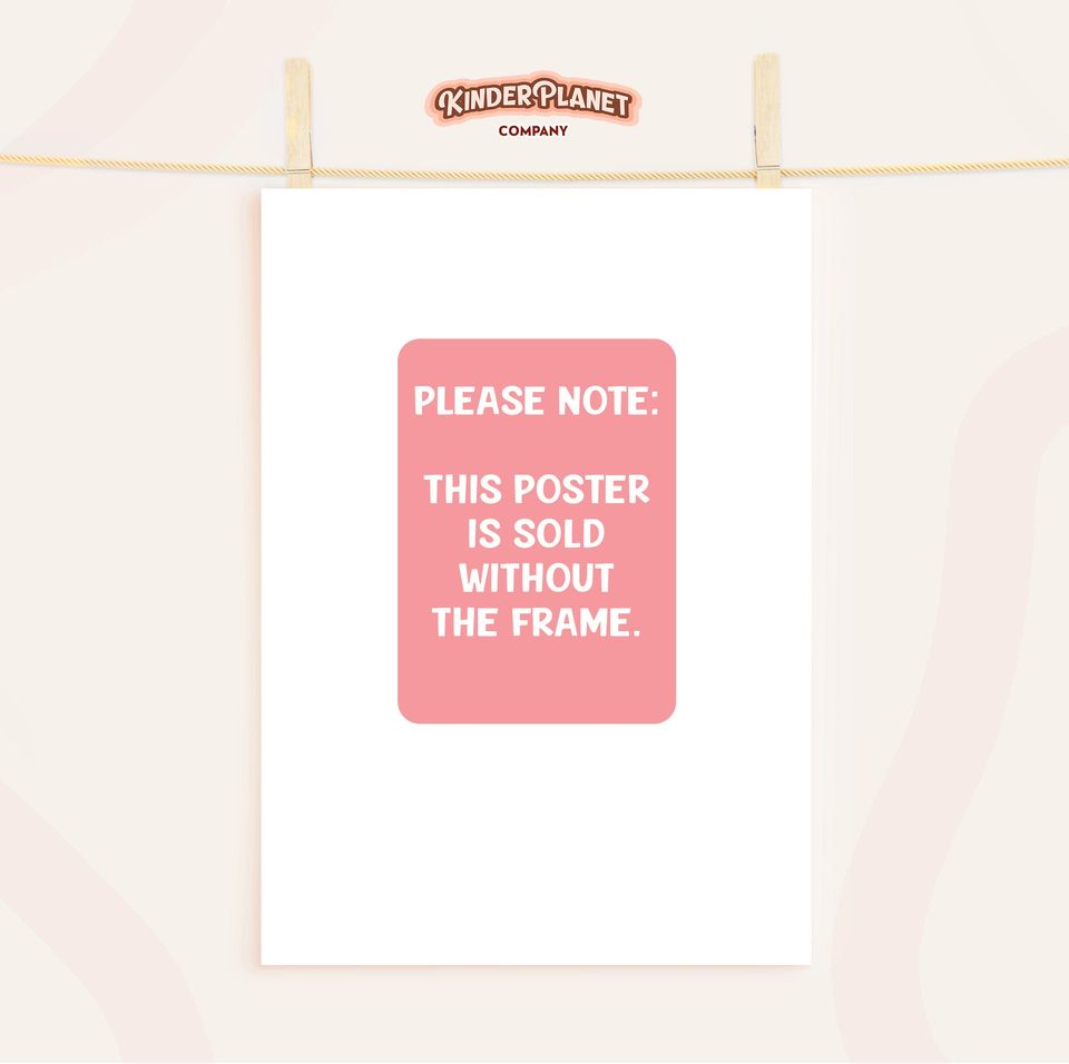 Frog Illustration Wall Print, Cheery Quote, Cute Toad Classroom Posters, Cottagecore Kindness Decor, Animal Poster Prints, UNFRAMED