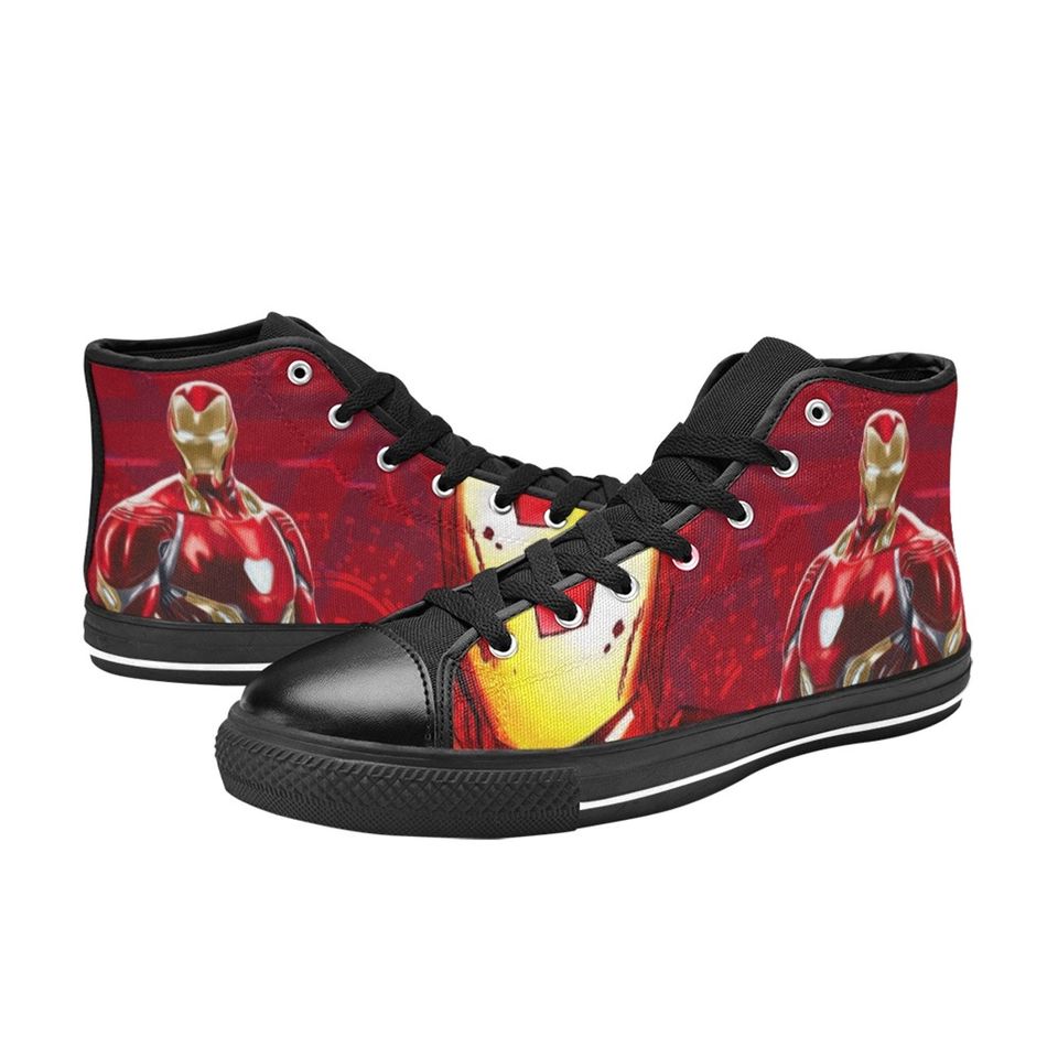Iron Man Canvas High Top Sneakers, Hero High Top Sneakers