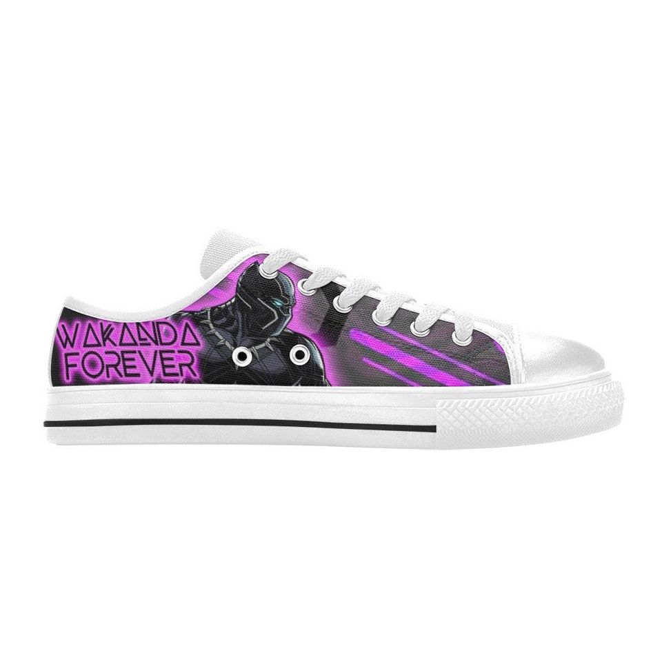 Black Panther Low Top Shoes Sneakers Disney Low Top Shoes Sneakers