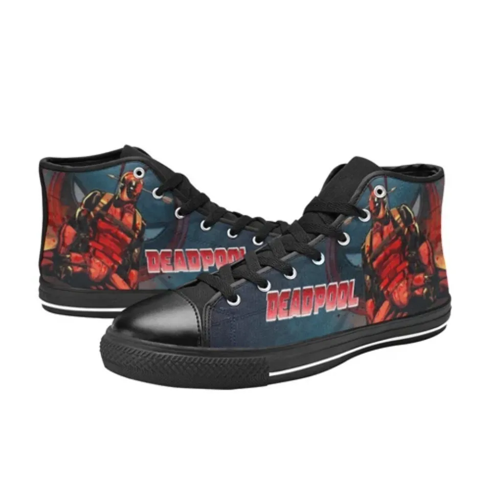 Deadpool High Tops Sneakers Canvas Men Shoes