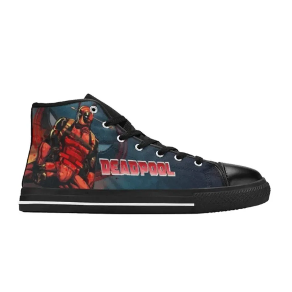 Deadpool High Tops Sneakers Canvas Men Shoes