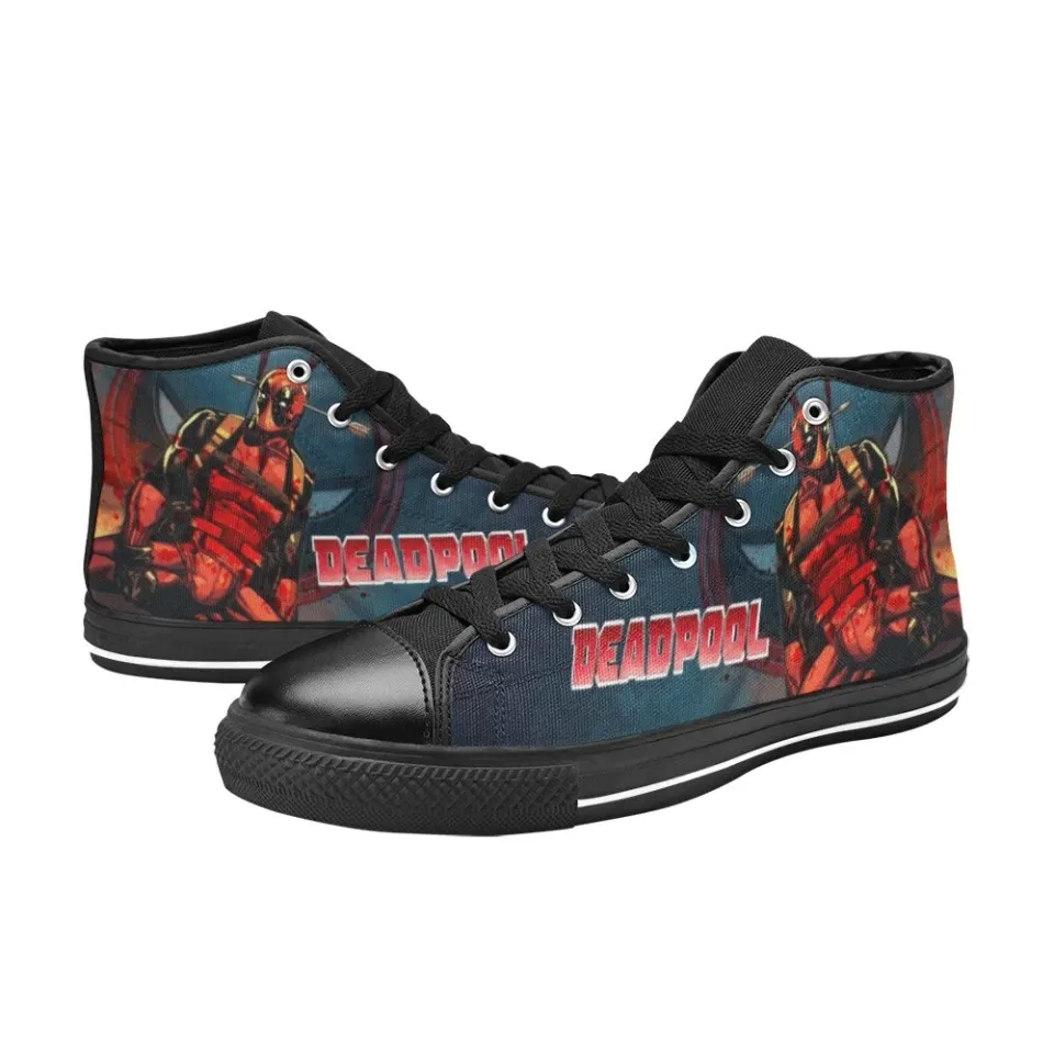 Deadpool High Tops Sneakers Canvas Men Shoes