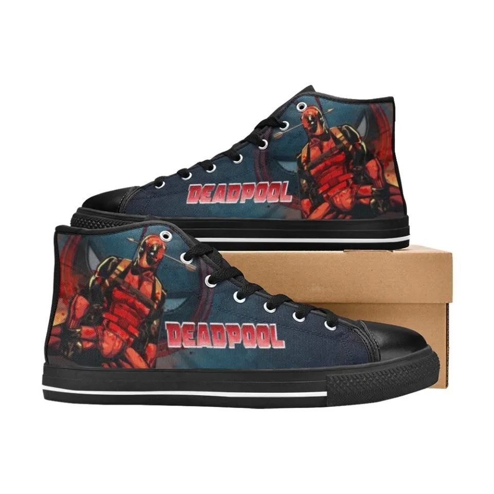 Deadpool High Tops Sneakers Canvas Men Shoes
