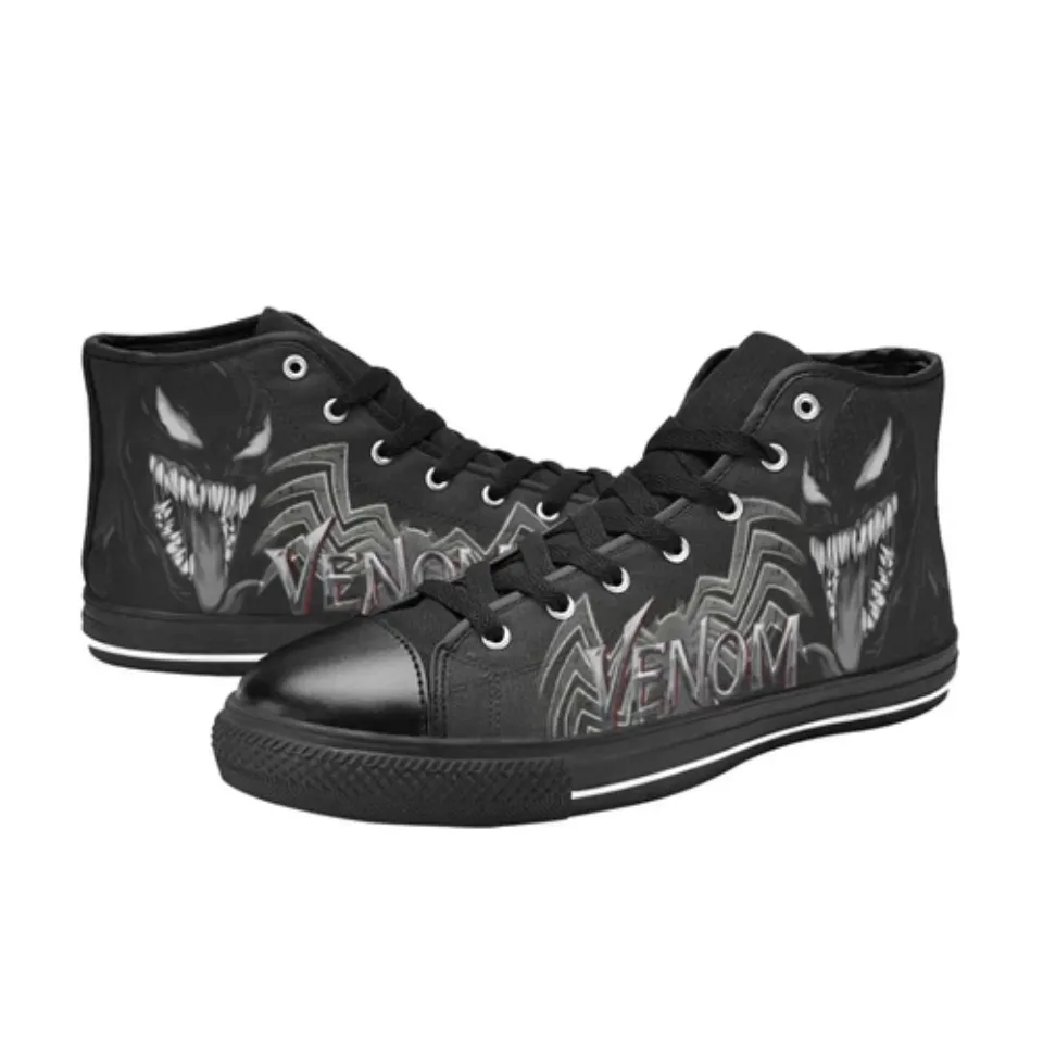 Venom Sneakers High Top Casual Canvas, Venom Sneakers
