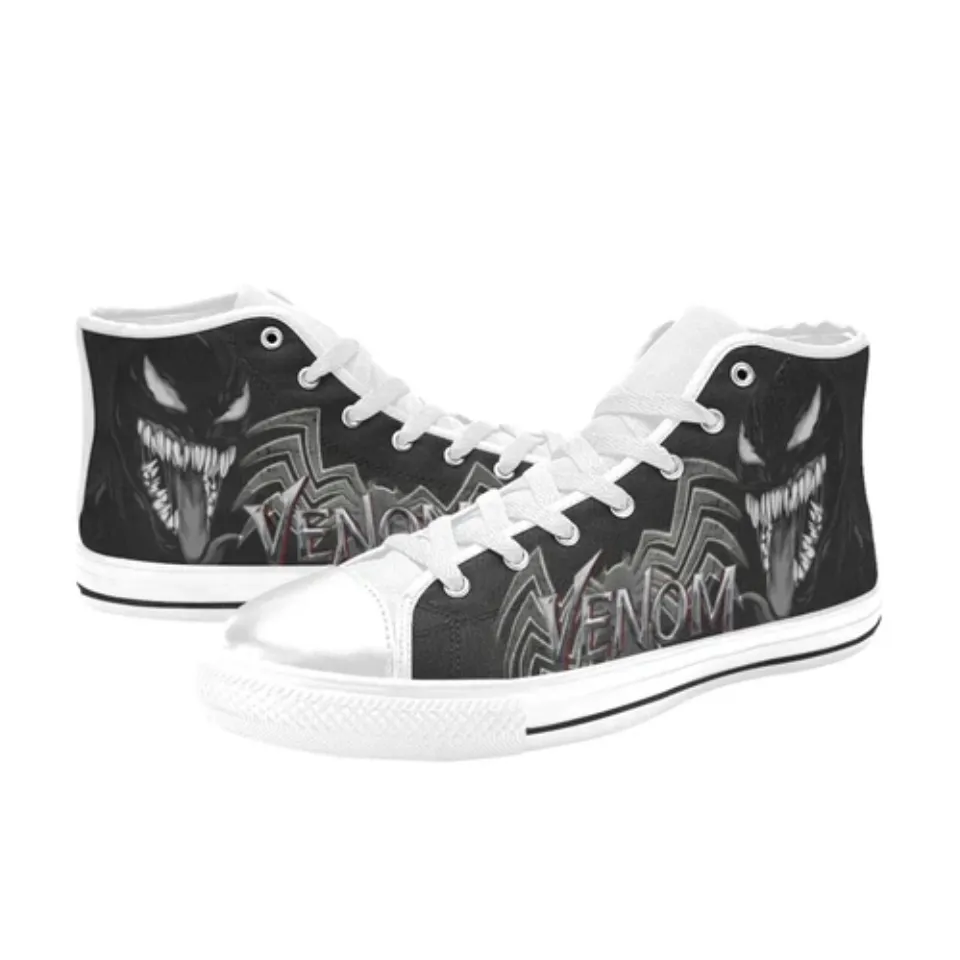 Venom Sneakers High Top Casual Canvas, Venom Sneakers