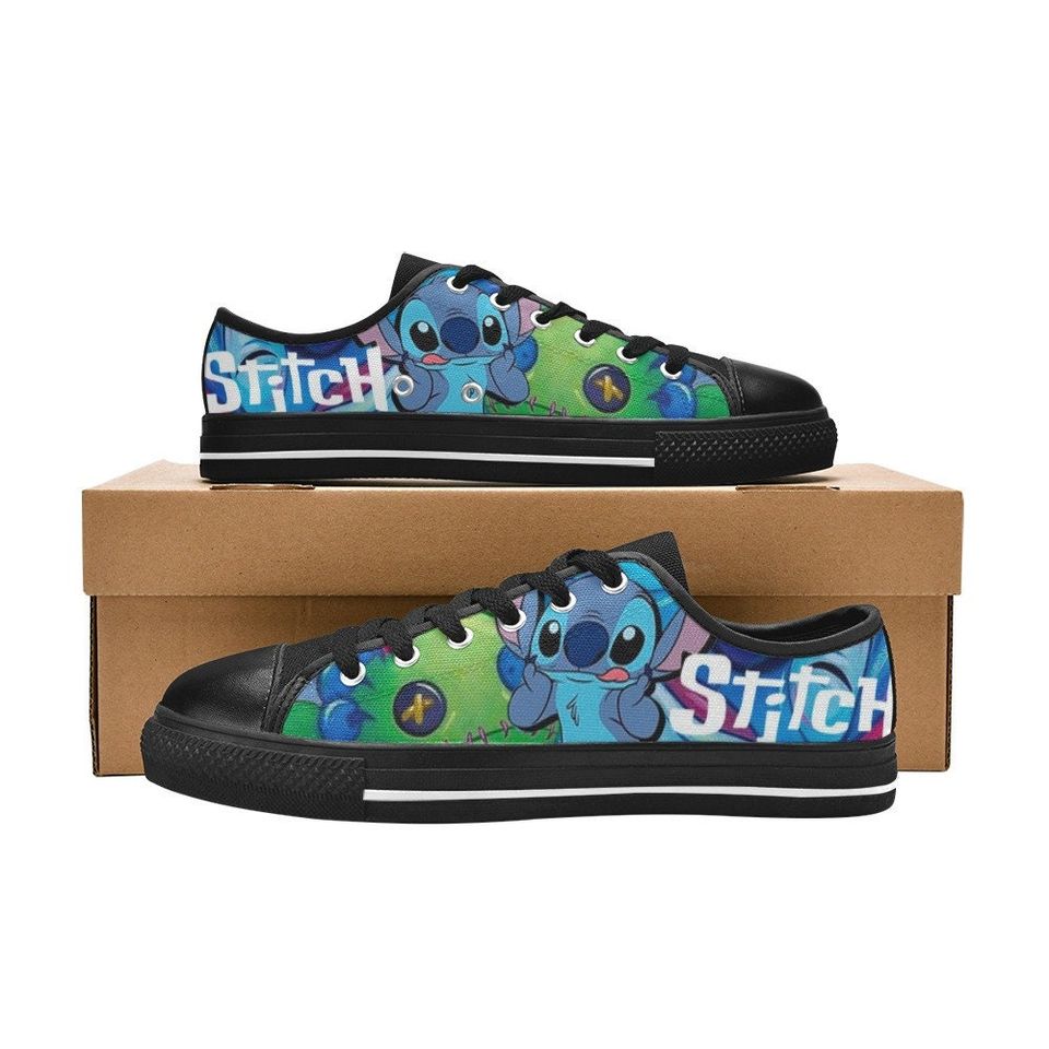 Stitch Lowtop Sneakers Disney Low Top Shoes Sneakers