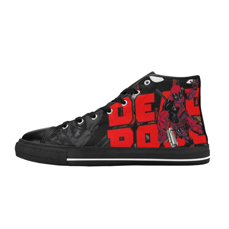 Deadpool High Top Sneakers, Deadpool Sneakers