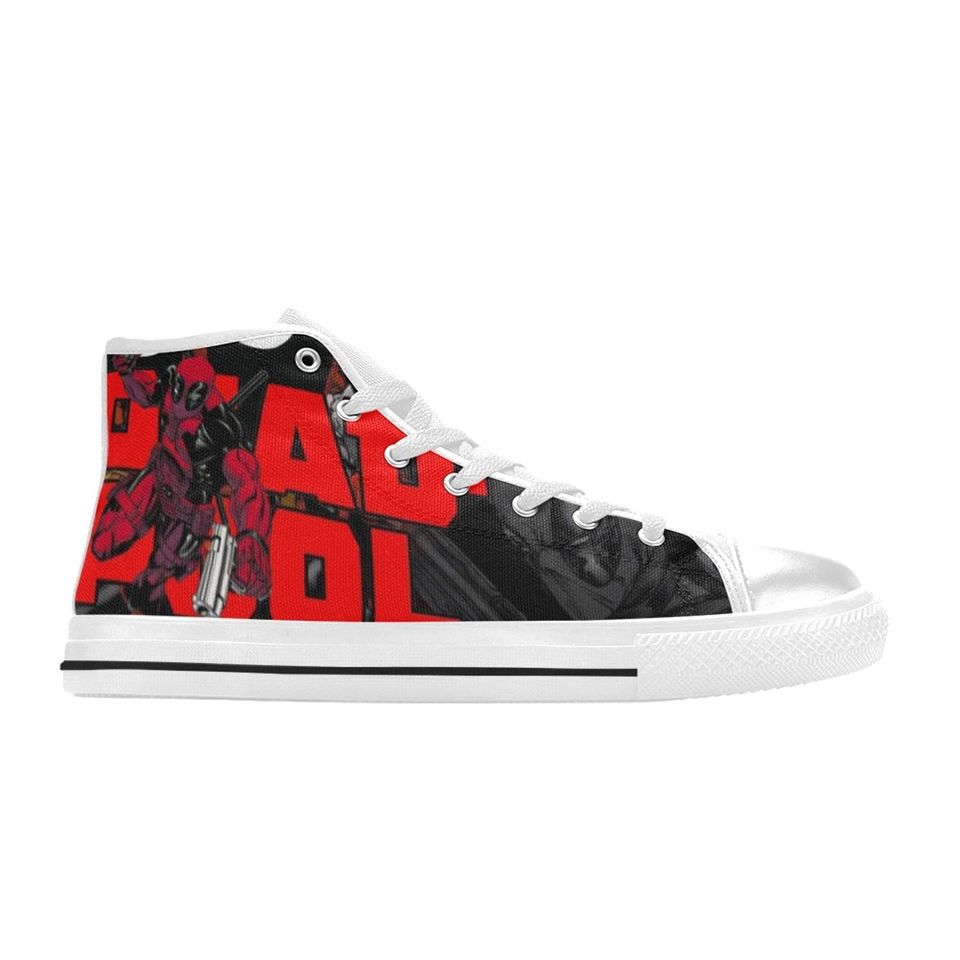 Deadpool High Top Sneakers, Deadpool Sneakers