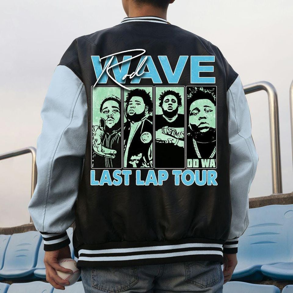 Custom Unisex Varsity Jacket, Rod Wave Last Lap Tour