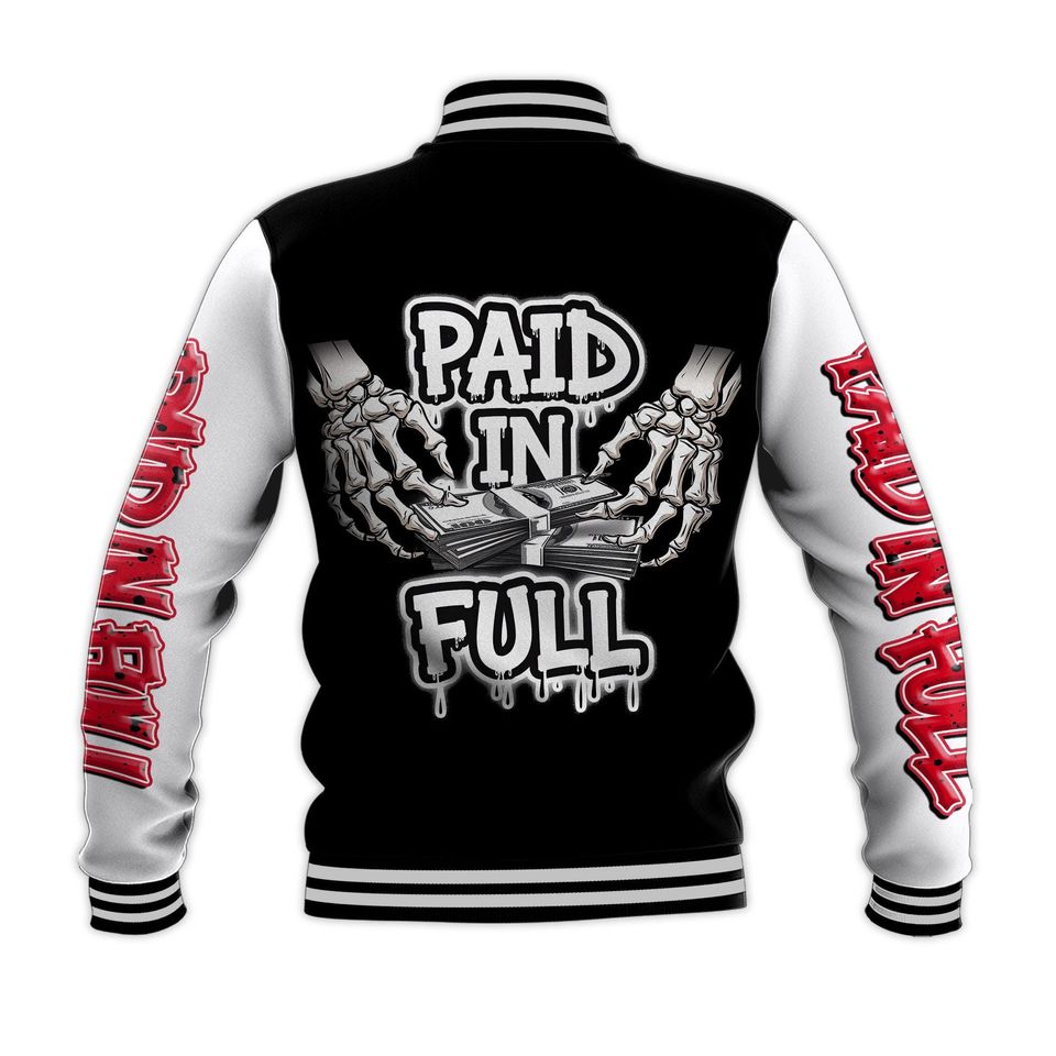 Everybody Paid In Full All Over Print Baseball Jacket