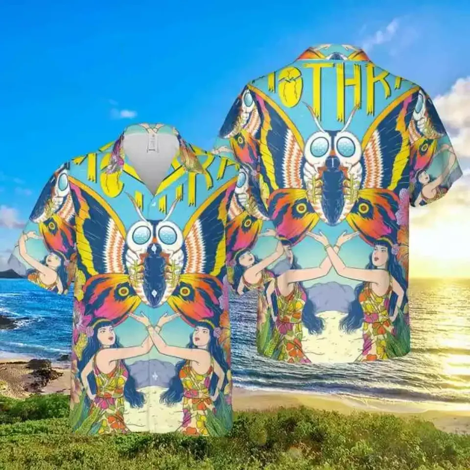 god zilla And Kong Movie Mothra Comeback Fan Gifts Hawaiian Shirt