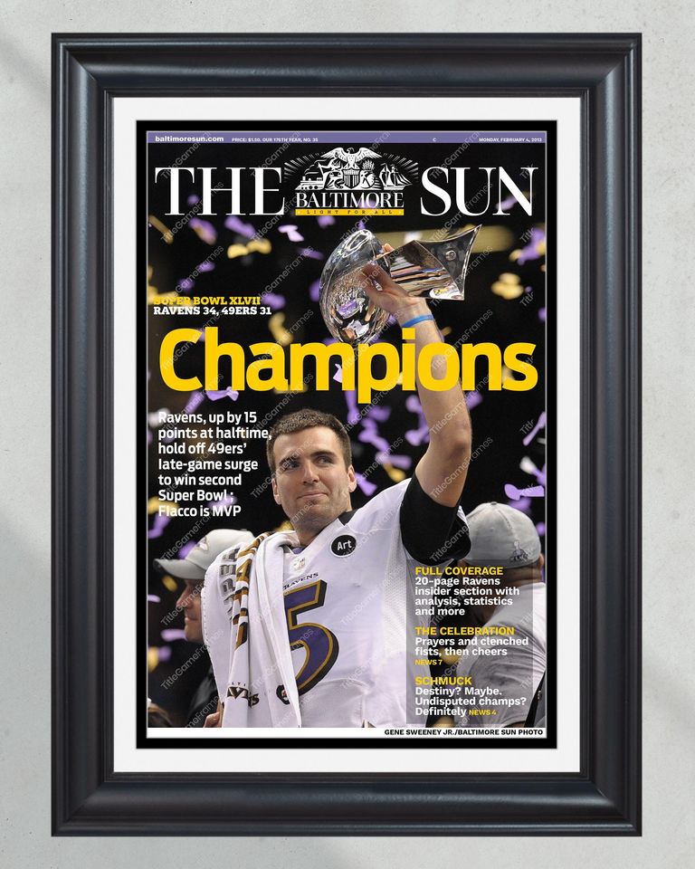 2013 Baltimore Ravens Super Bowl Champions (NO FRAMED) Poster