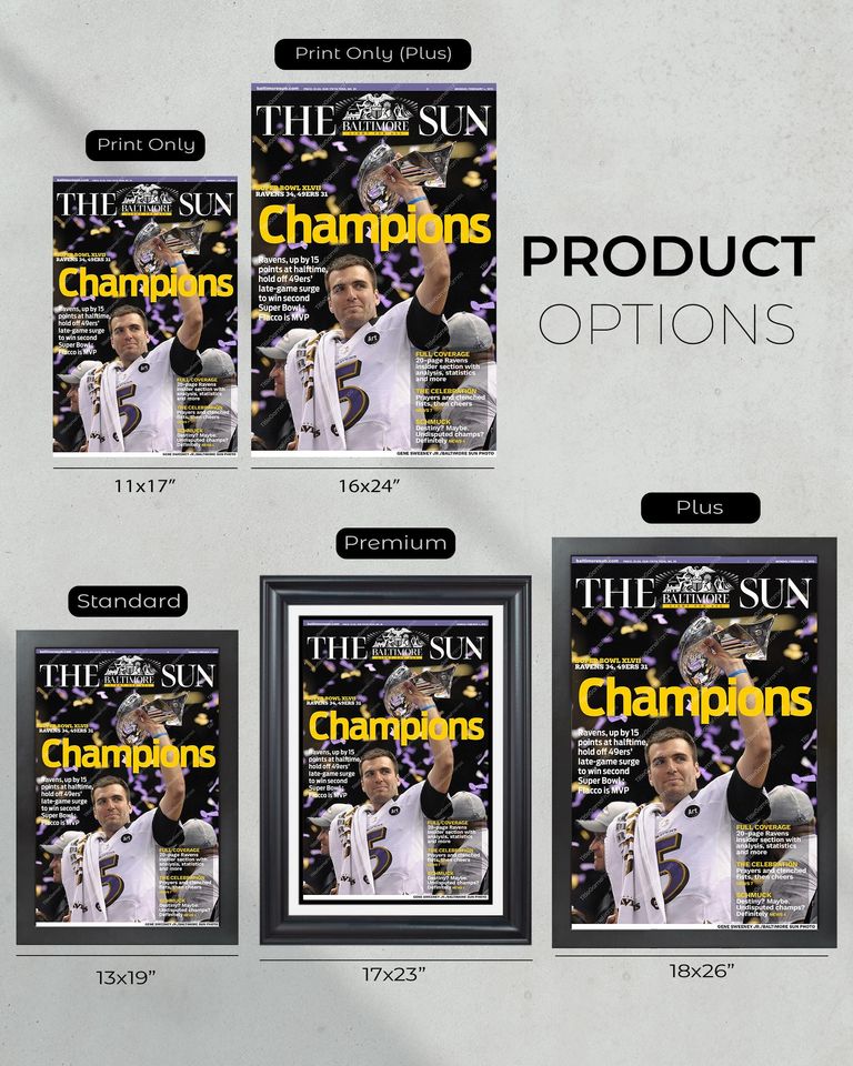 2013 Baltimore Ravens Super Bowl Champions (NO FRAMED) Poster