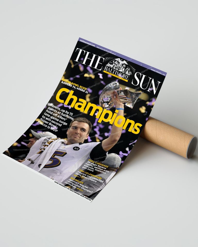 2013 Baltimore Ravens Super Bowl Champions (NO FRAMED) Poster