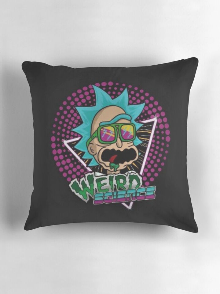 Rick  and Rickandmorty Science Throw  Pillow