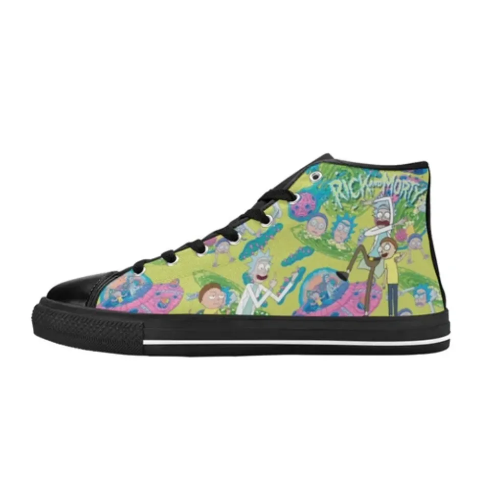 RIck And Rickandmorty Sneakers High Top Canvas Shoes