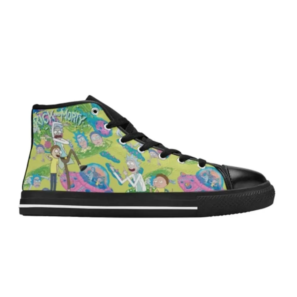 RIck And Rickandmorty Sneakers High Top Canvas Shoes