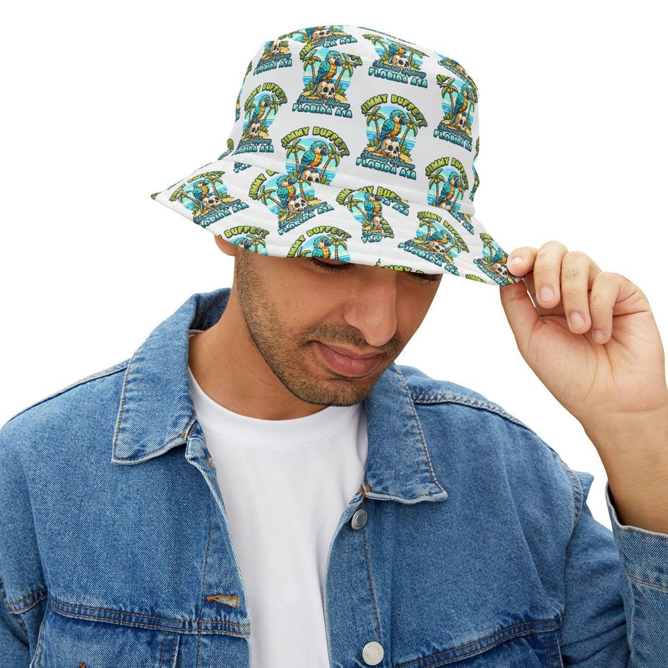 Jimmy Buffett AOP Bucket Hat