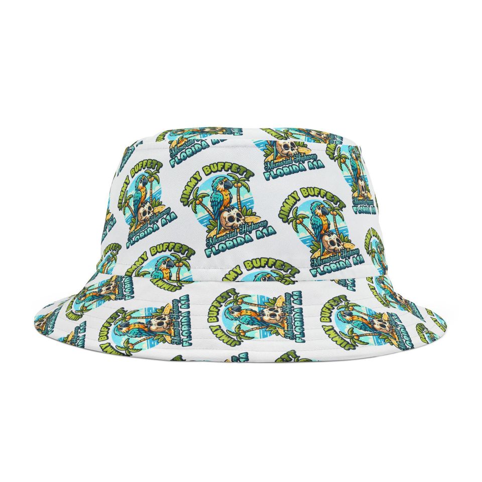 Jimmy Buffett AOP Bucket Hat