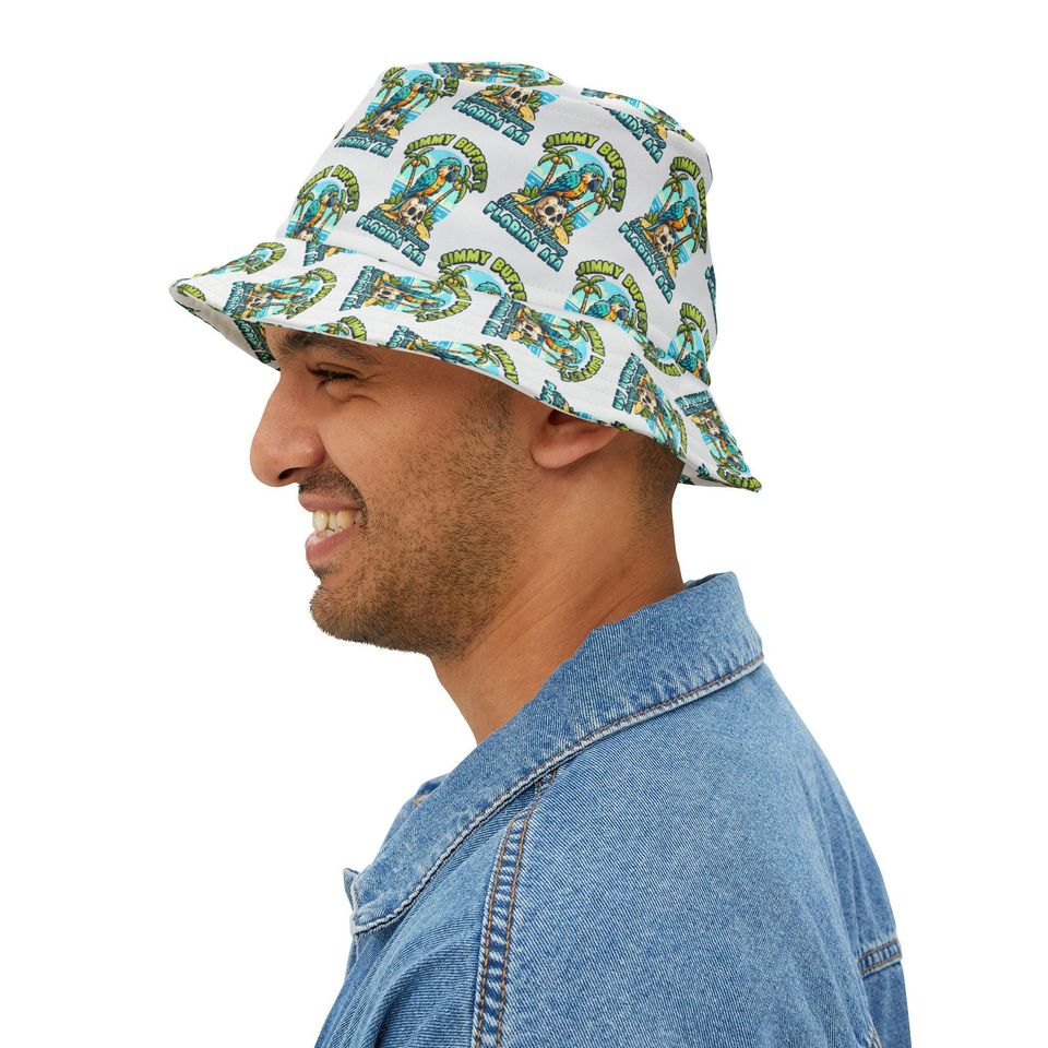 Jimmy Buffett AOP Bucket Hat