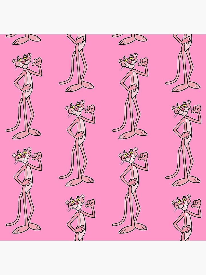 The pink Panther Pink Throw  Pillow