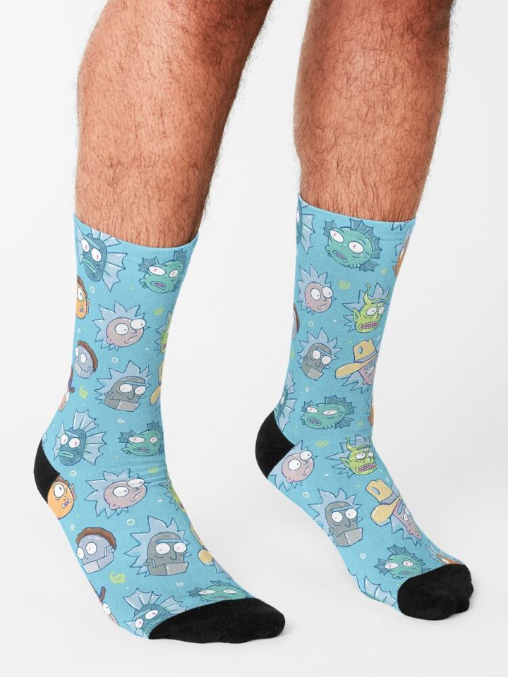 Rick and Rickandmorty Pattern 1 Socks