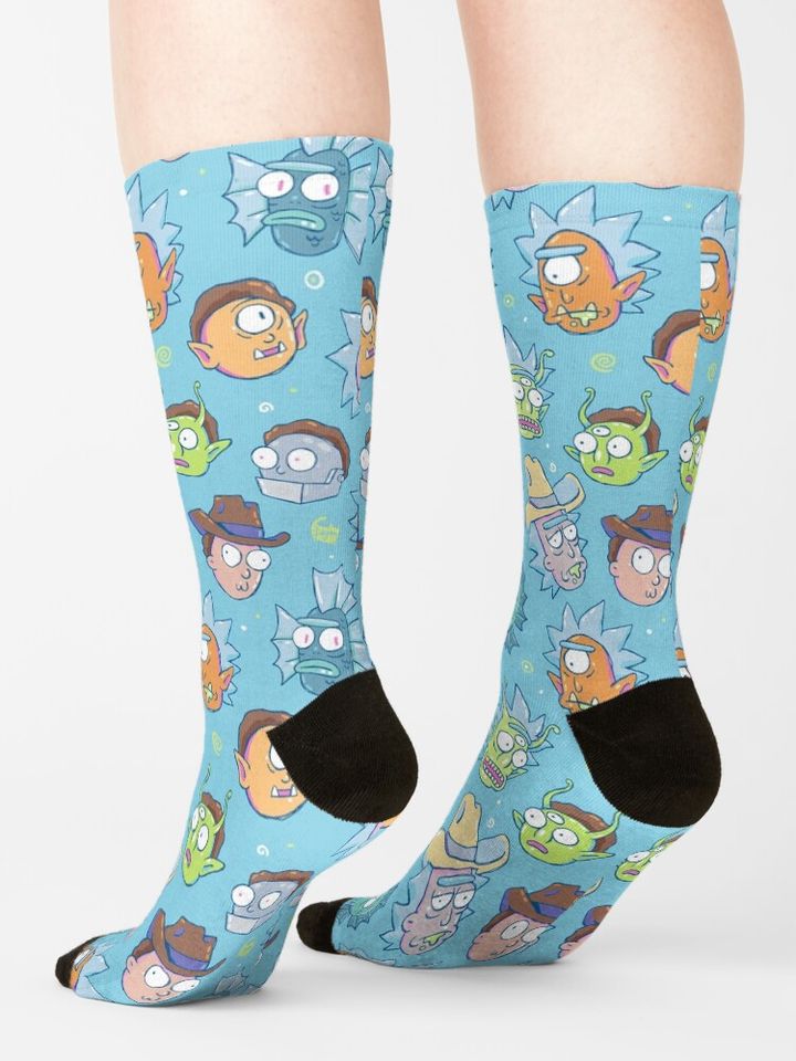Rick and Rickandmorty Pattern 1 Socks