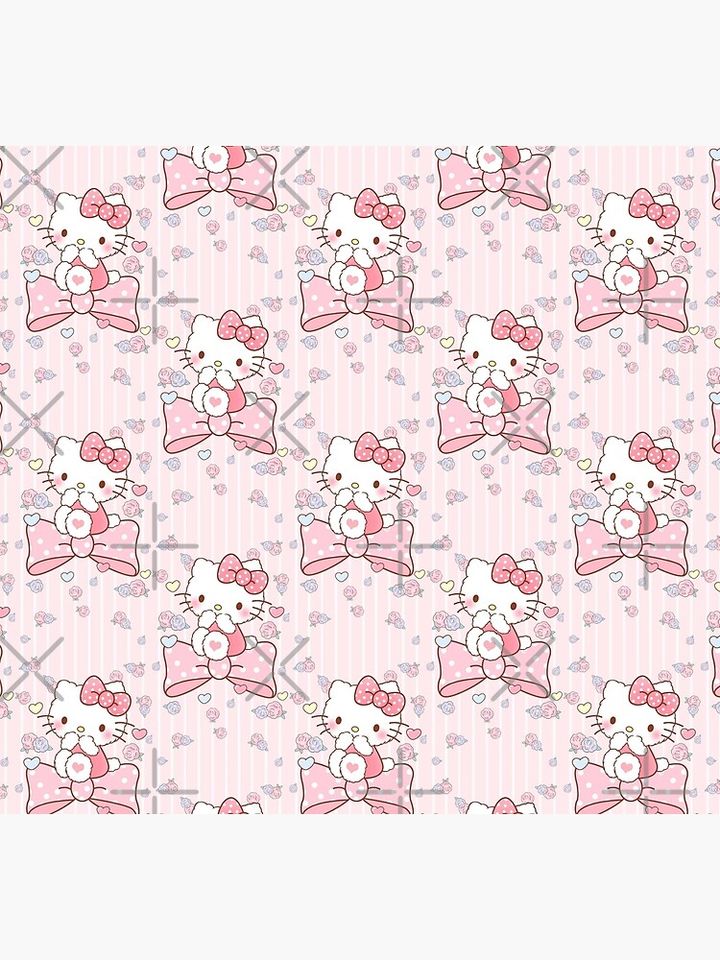 fluffy hello kitty with roses Socks