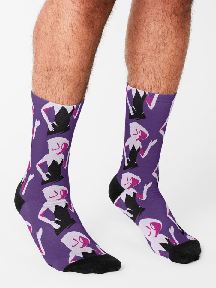 Spider Gwen Spiderverse Socks