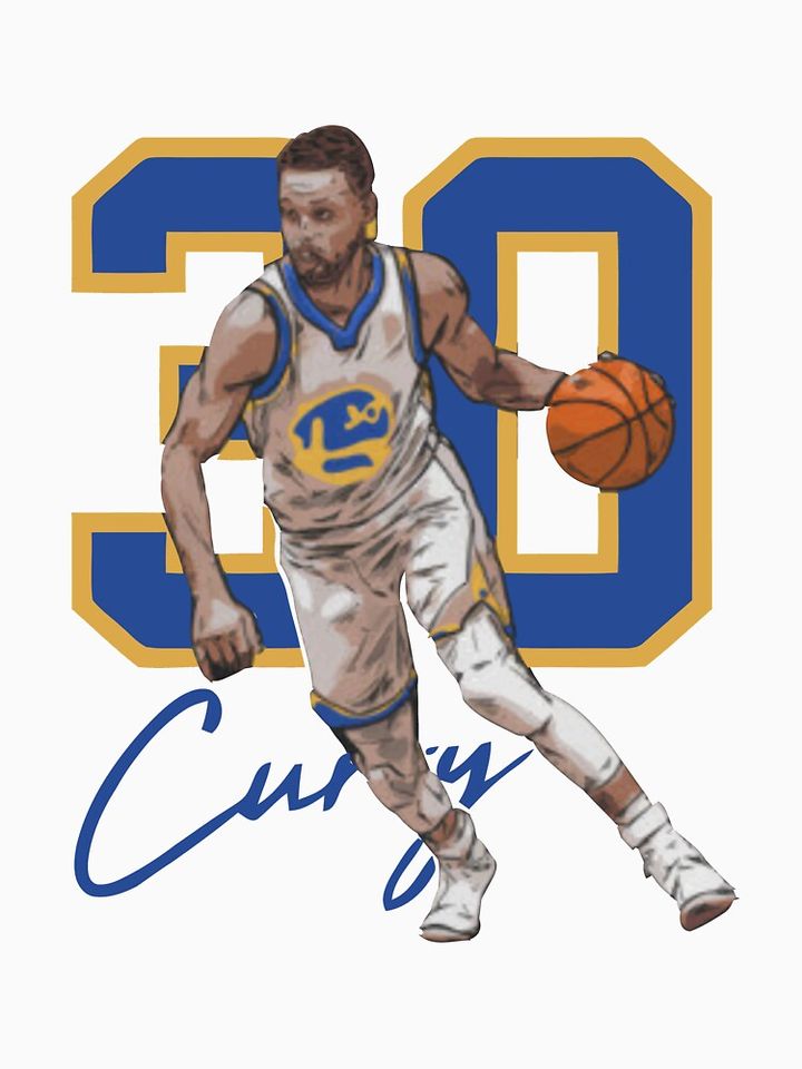 Stephen Curry Golden State Basketball Illustration Essential T-Shirt