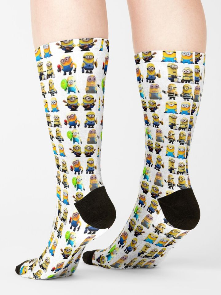 minion sticker. Socks