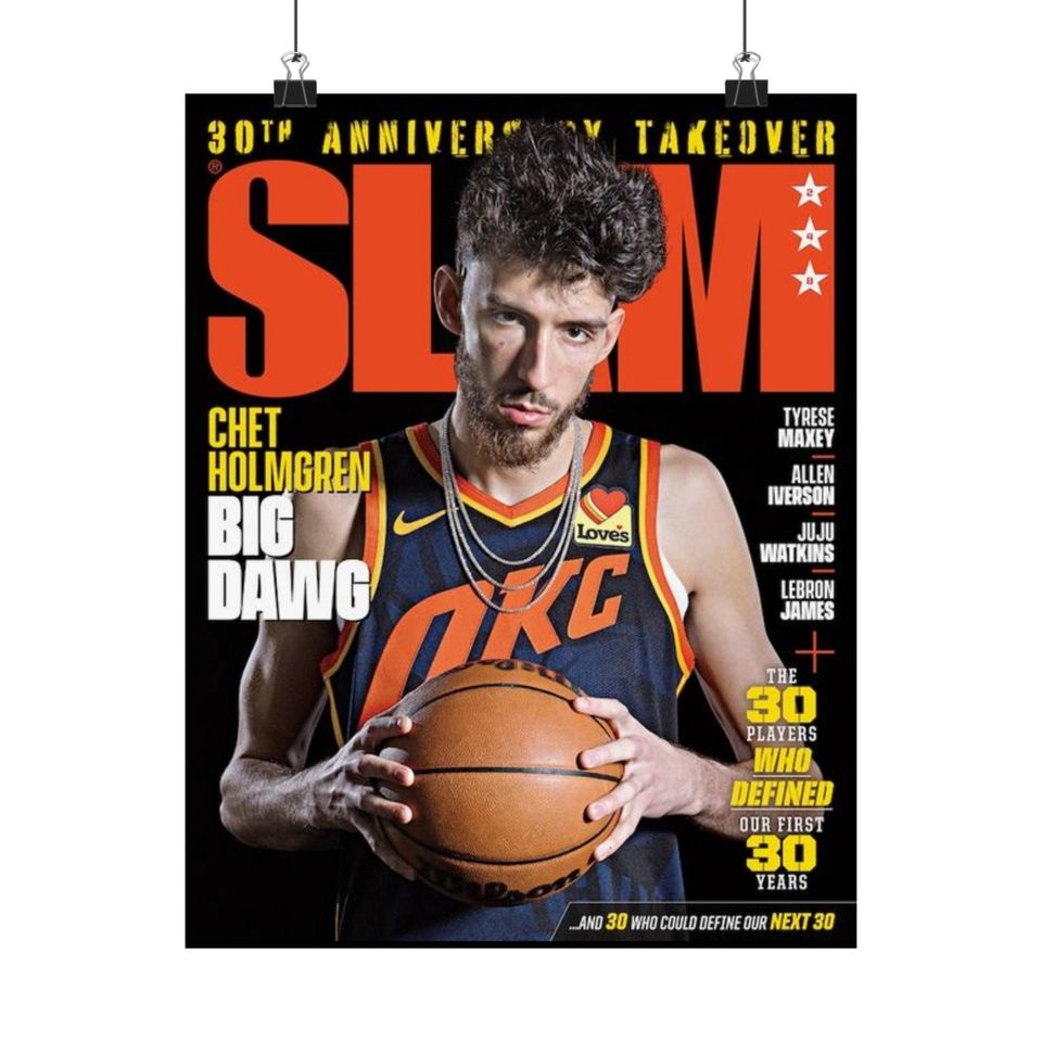 Chet Holmgren OKC Thunder Slam Cover Poster
