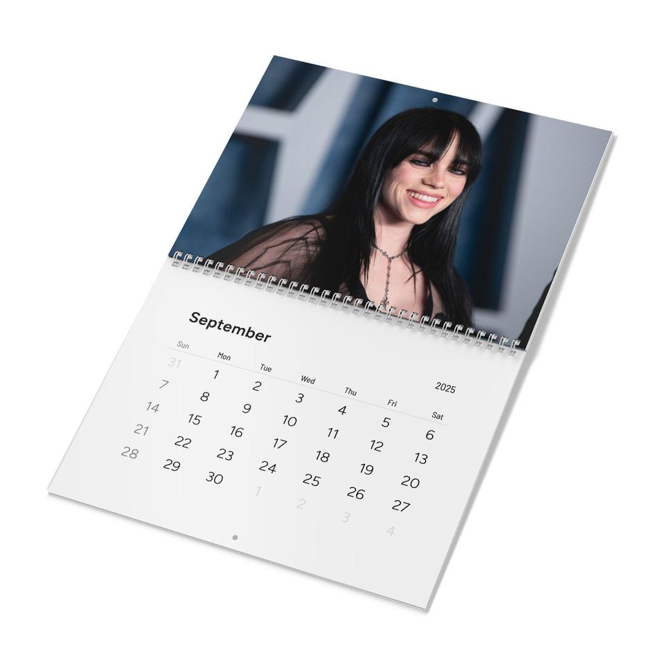 2025 Billie Eilish Calendar , Gift idea, Wall calendar, Trending and Aesthetic
