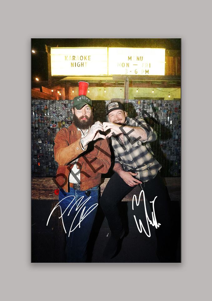 Wallen Western & Post Malone Signature Poster