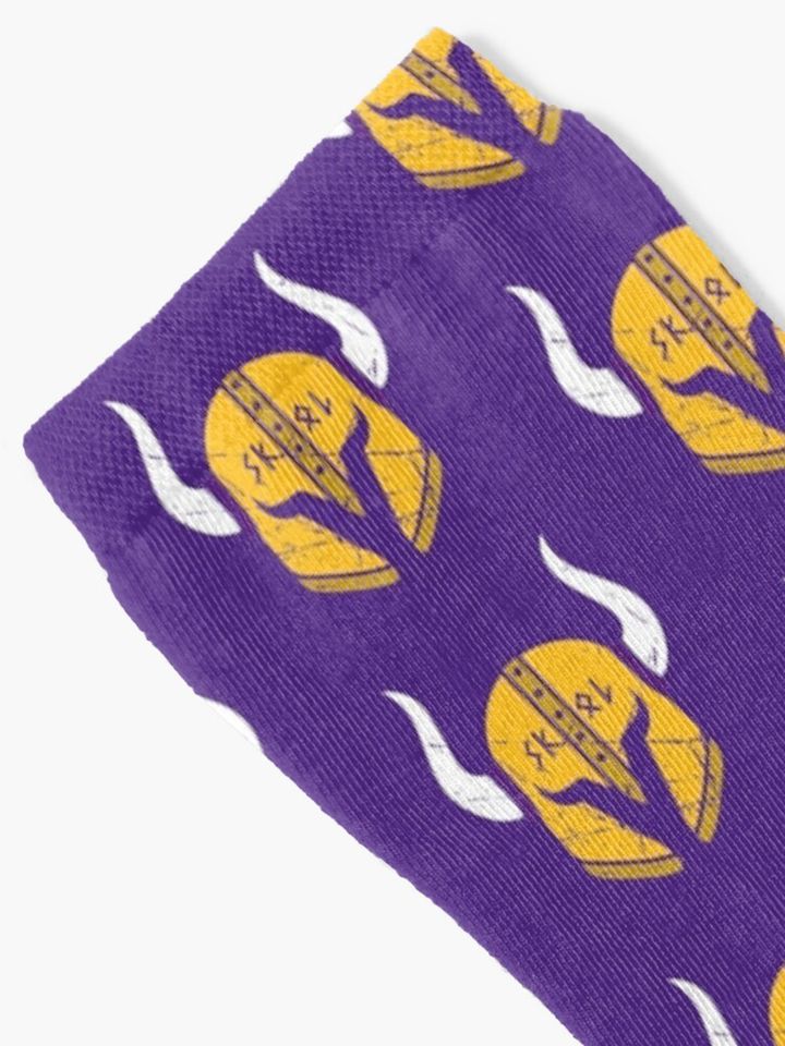 Minnesota Vikings Skol Helmet Socks