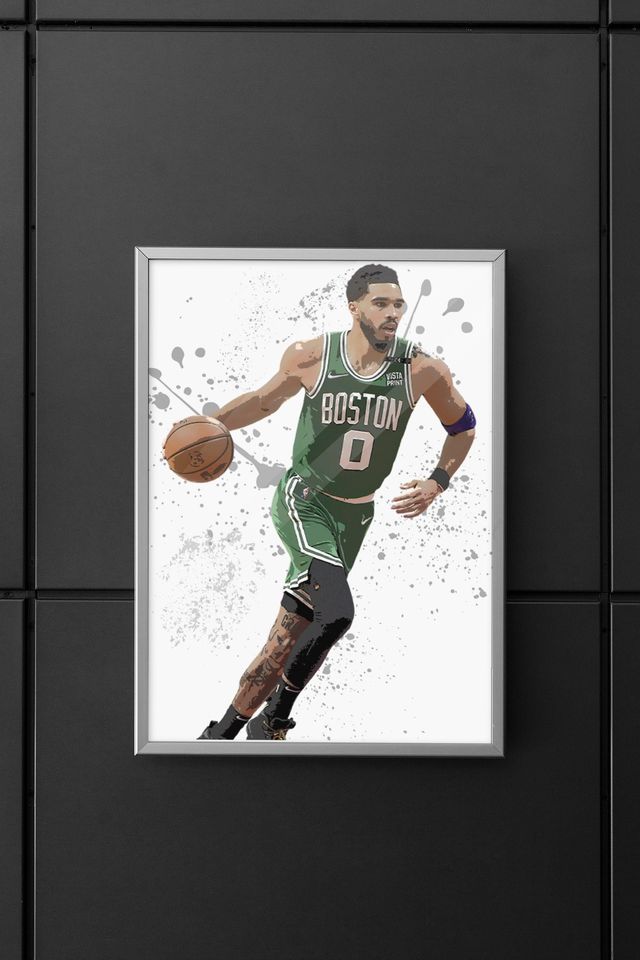 Jayson Tatum Poster,  Wall Art Decor, Best Home Decor Gift