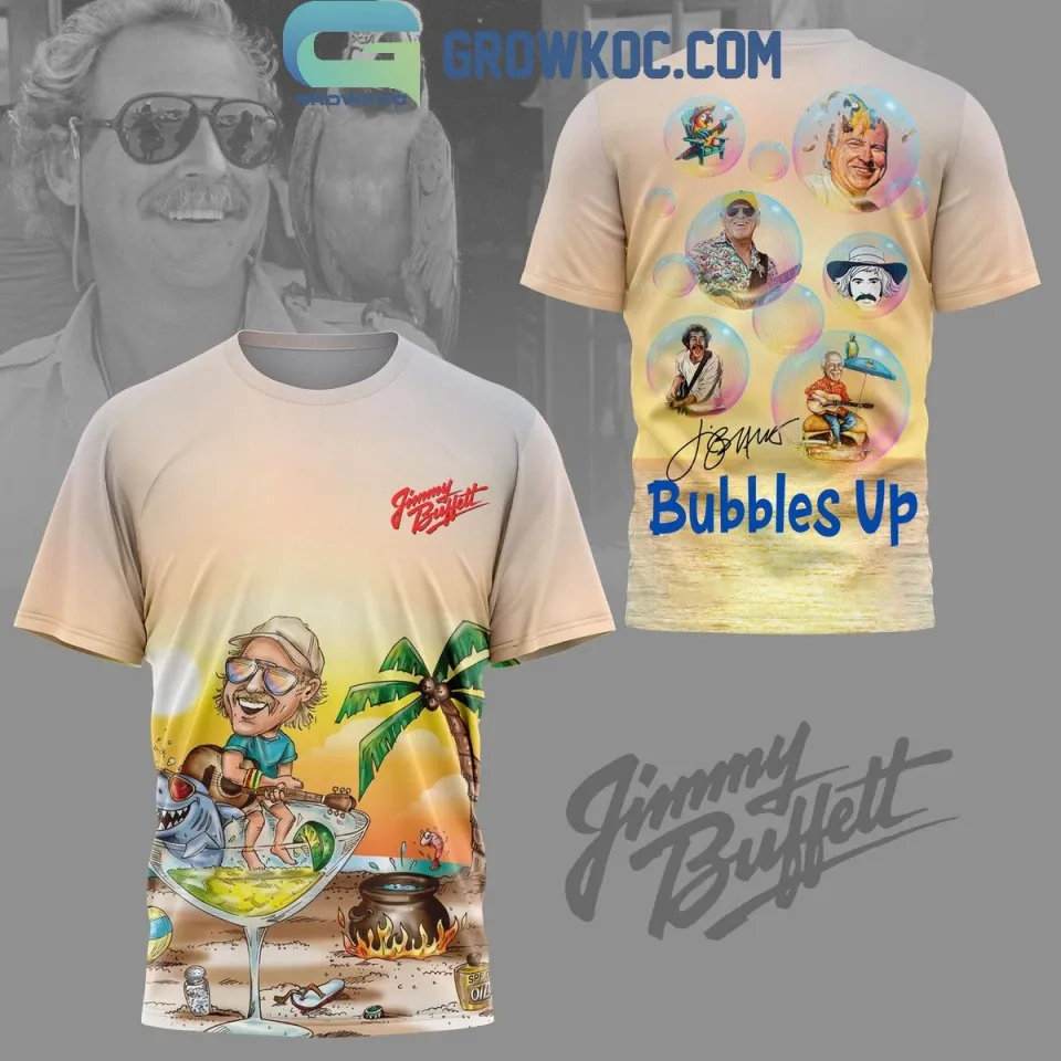 Jimmy Buffett Forever Holiday Bubbles Up 3D T-Shirt
