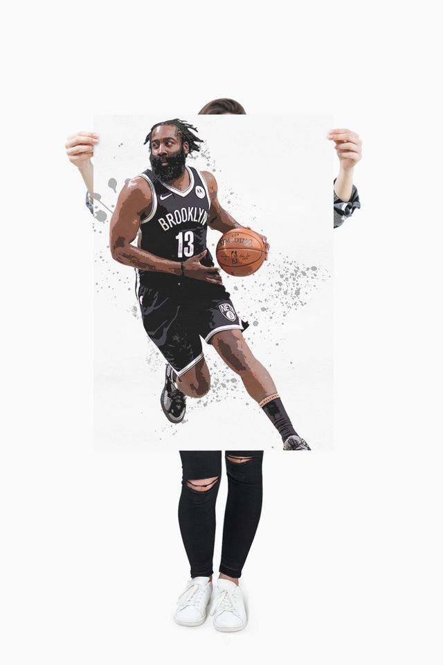 James Harden Poster,  Wall Art Decor, Best Home Decor Gift