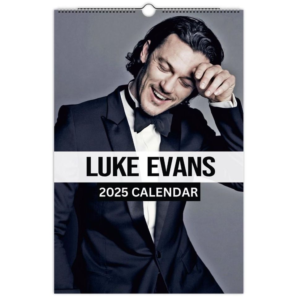 Luke Evans Vol 2 Wall calendars 2025 , Beauty and the Beast Decor, The Hobbit, Dracula Untold, Versatile Actor Posters, Welsh Star