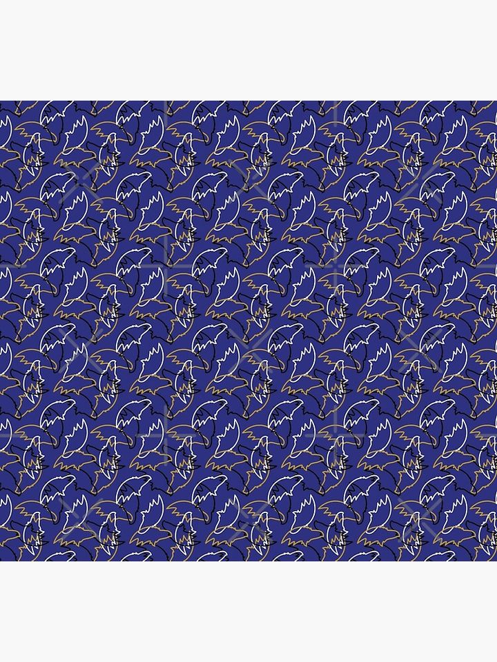 Baltimore Ravens Pattern, Purple Background Socks