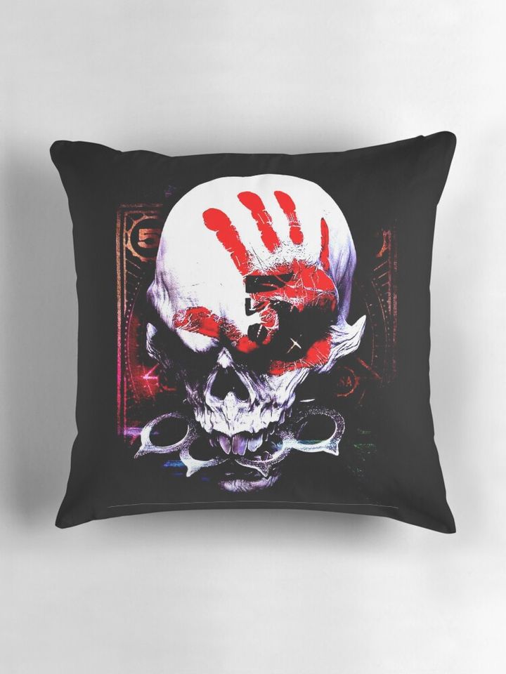 Skull Head Throw Pillow