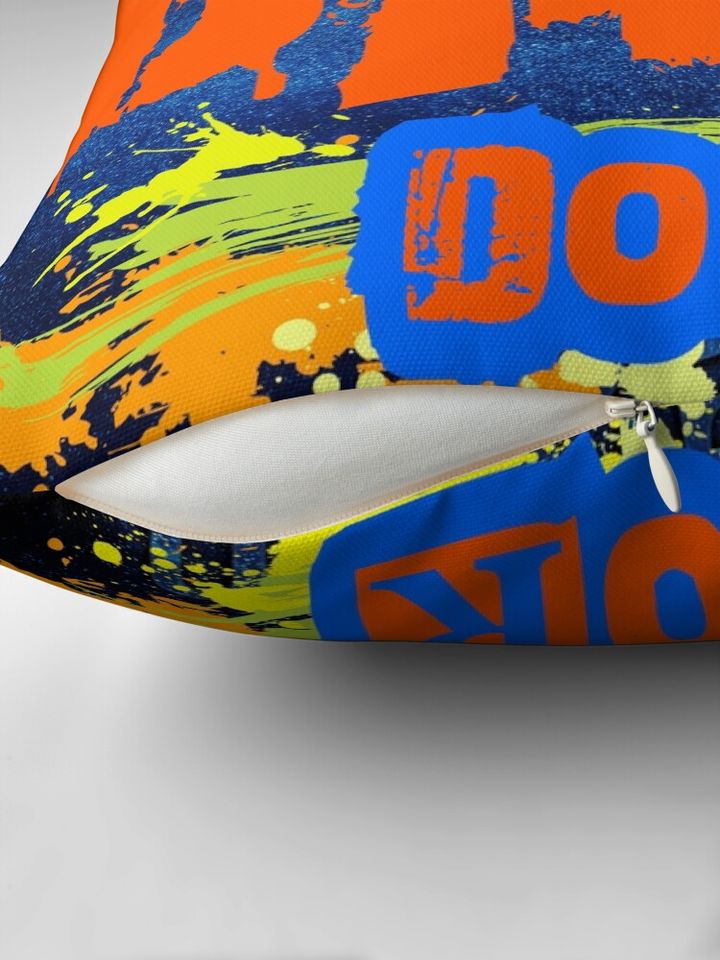 “BACK DOOR CHEMISTRY” design Basketball  Throw Pillow