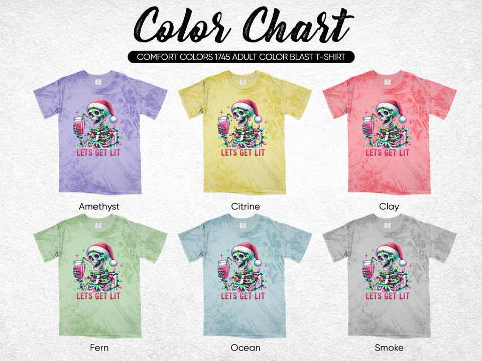 Lets Get Lit Skeleton Christmas Lights Blast T-Shirt