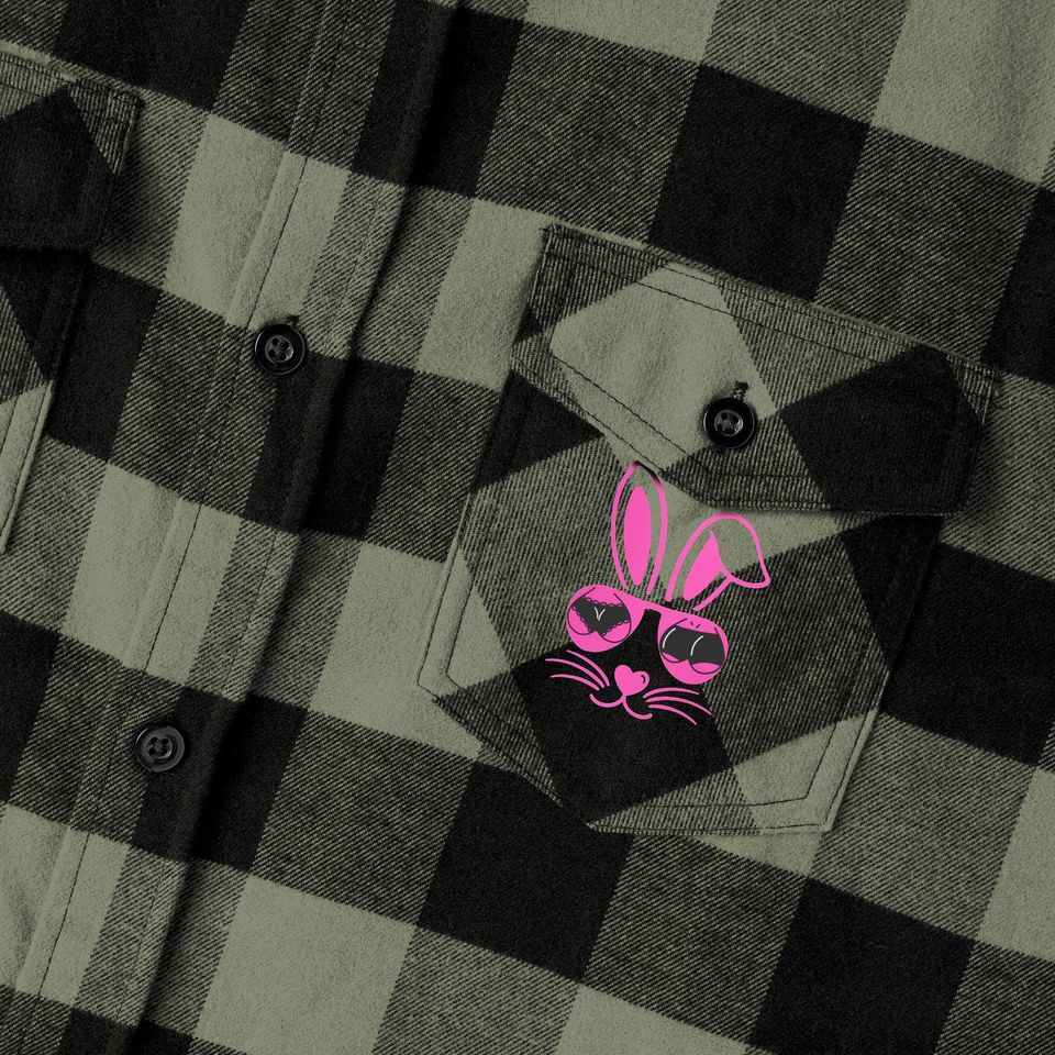 Play Bunny Flannel Shirt Button Down